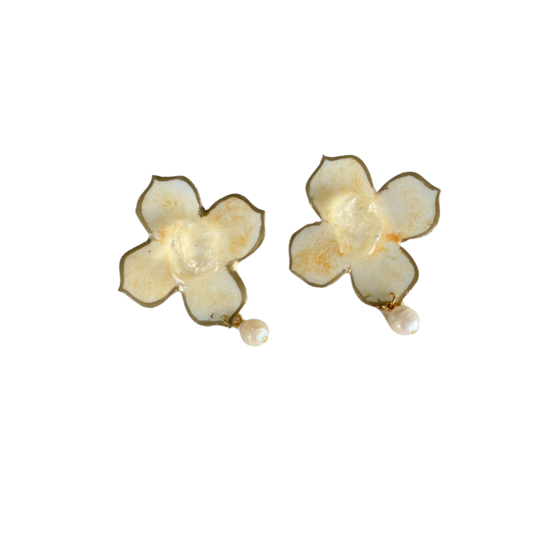 Resin alcohol ink jewellery- flare bloom