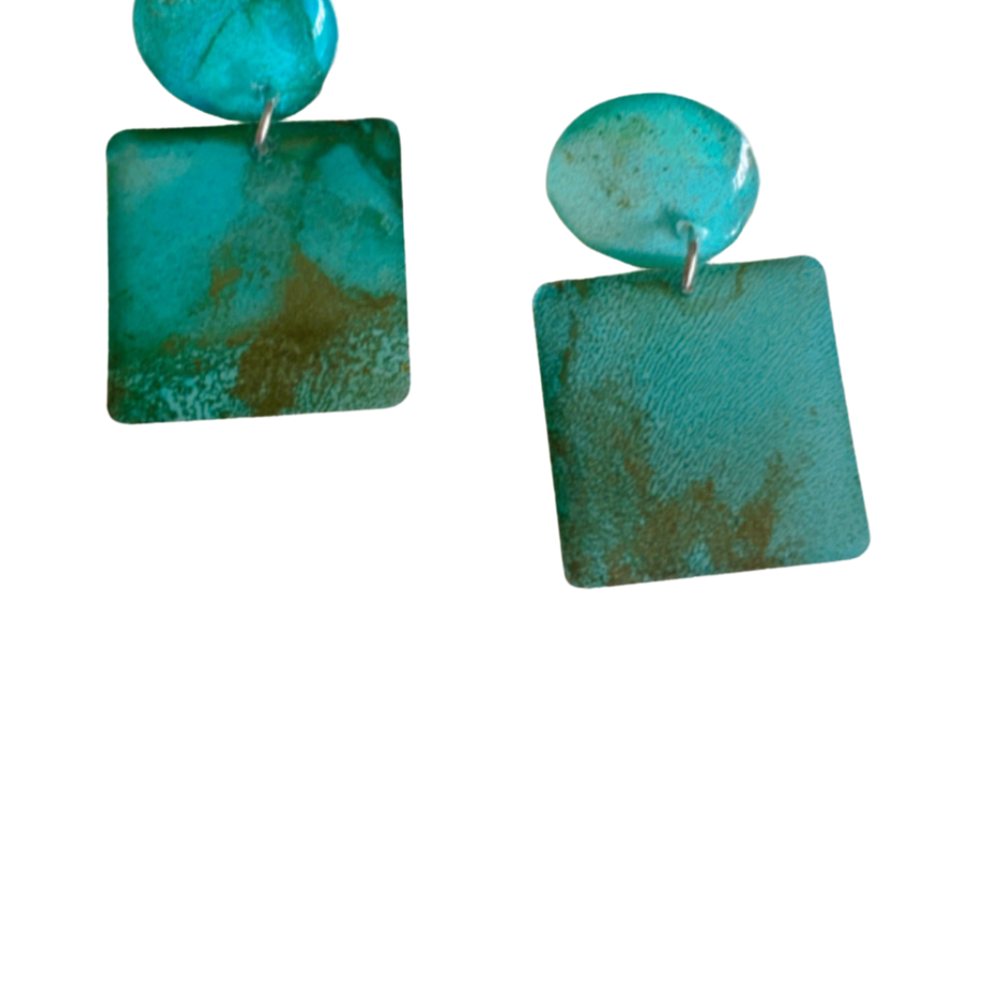 Resin Alcohol Ink Earrings - ELEGANCE