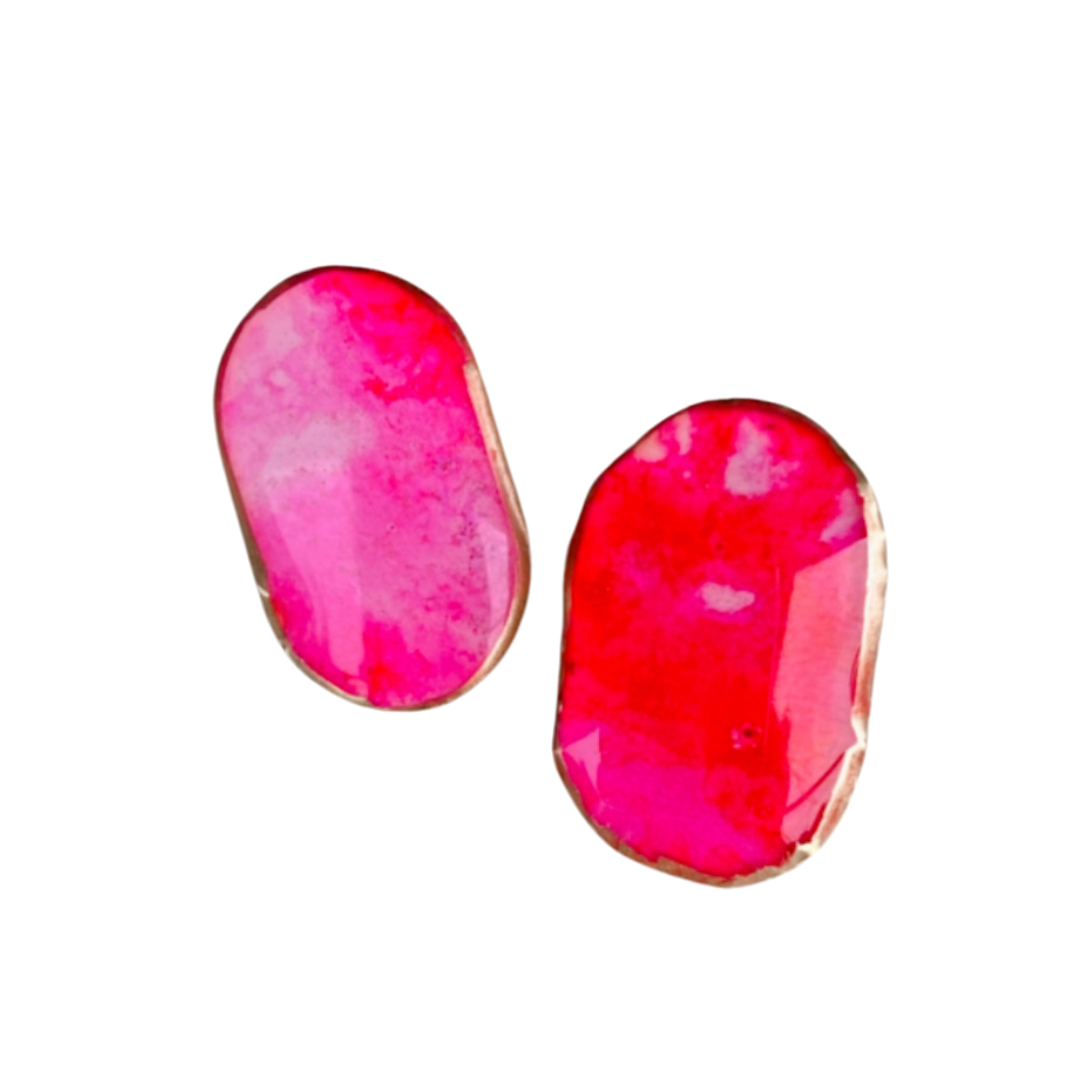 Resin Alcohol Ink Earrings - OVALBEAUTY