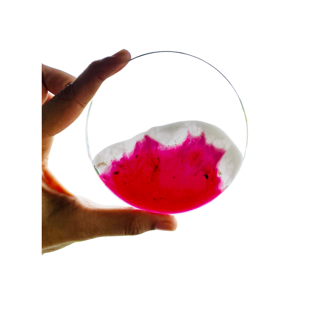 Resin coaster - waves