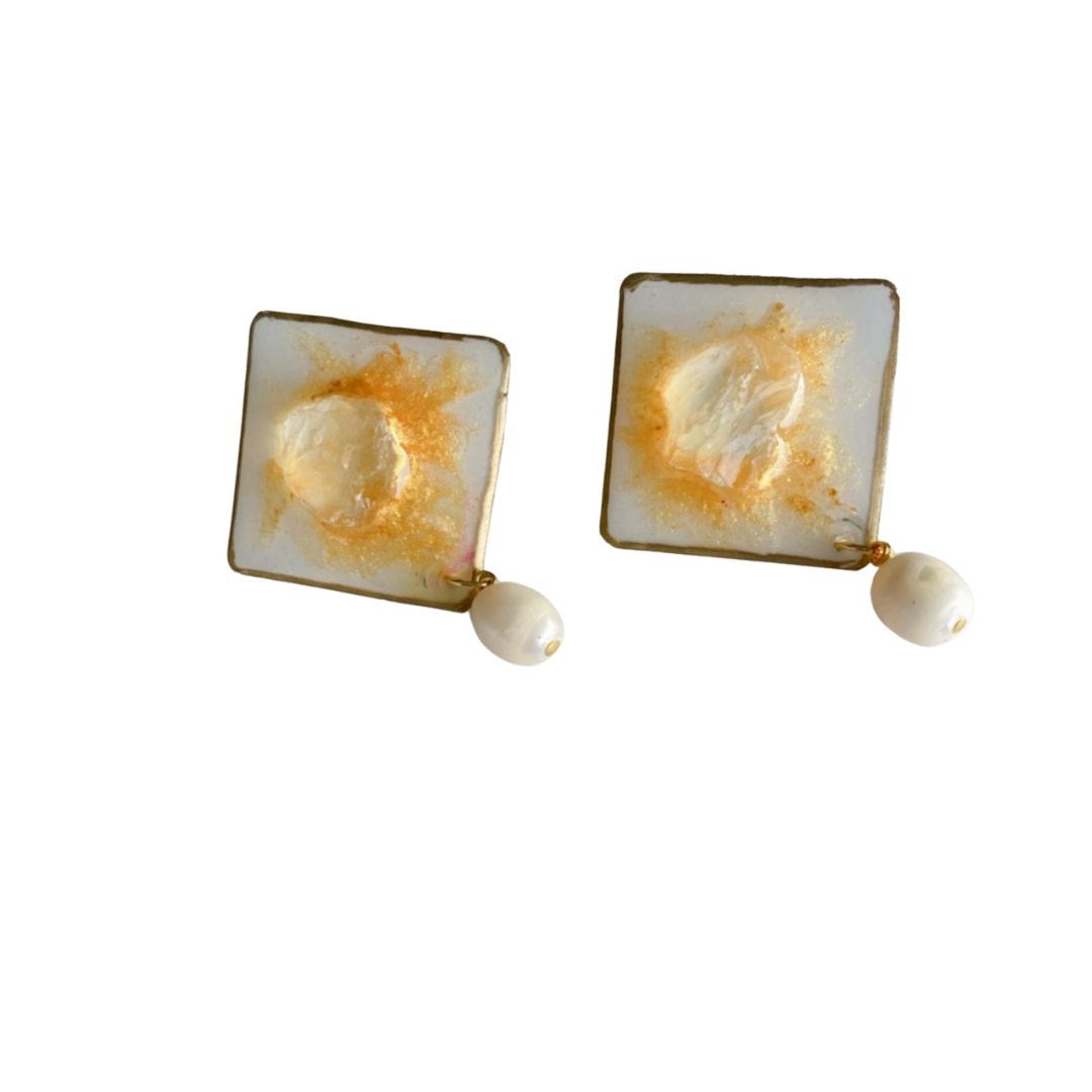 Resin Alcohol Ink Earrings  - TYPSY HUES