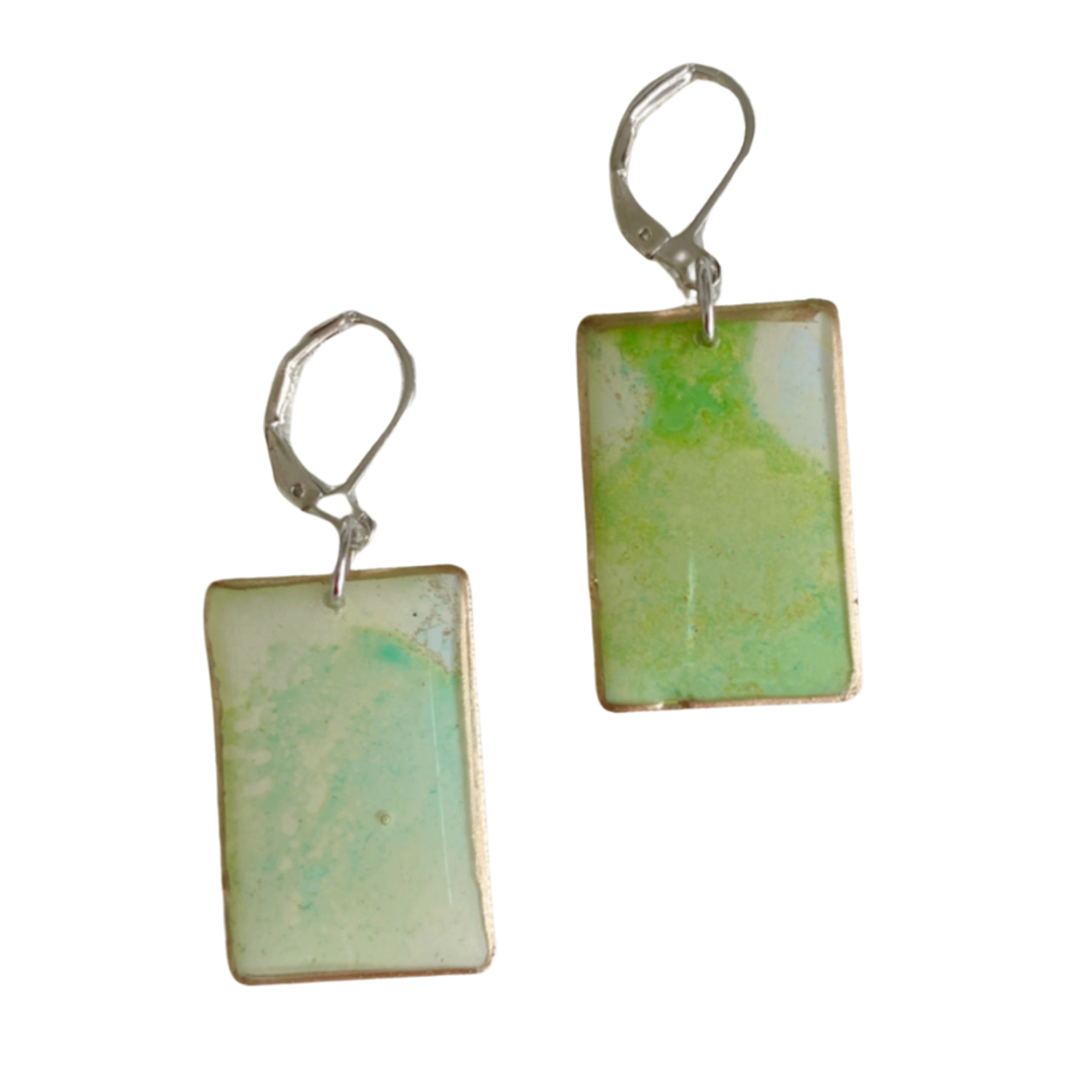 Resin Alcohol Ink Earrings - VIVID