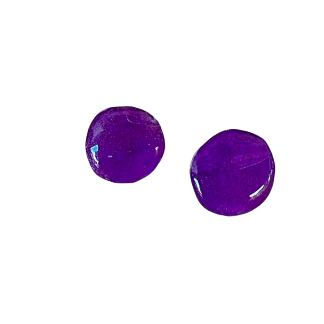 Resin Alcohol Ink Earrings-INKED BUTTONS
