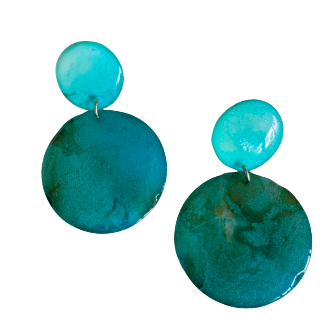 Resin Alcohol Ink Earrings - RADIENCE
