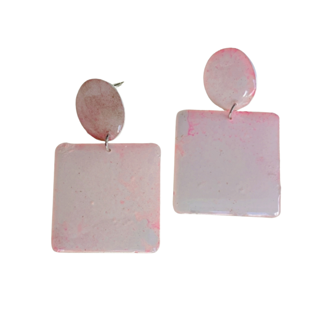 Resin Alcohol Ink Earrings - ELEGANCE