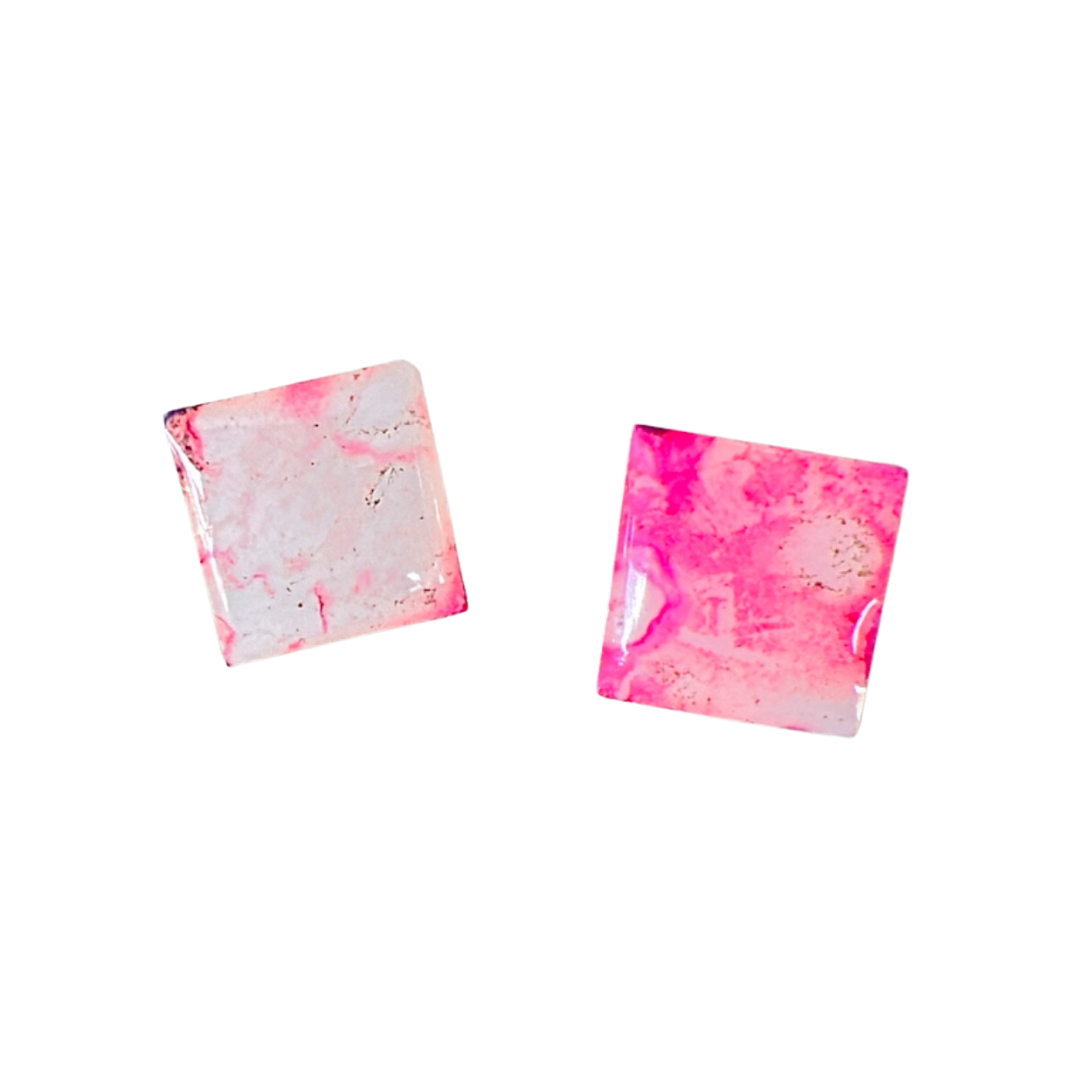 Resin Alcohol Ink Earrings - MARVELLOUS