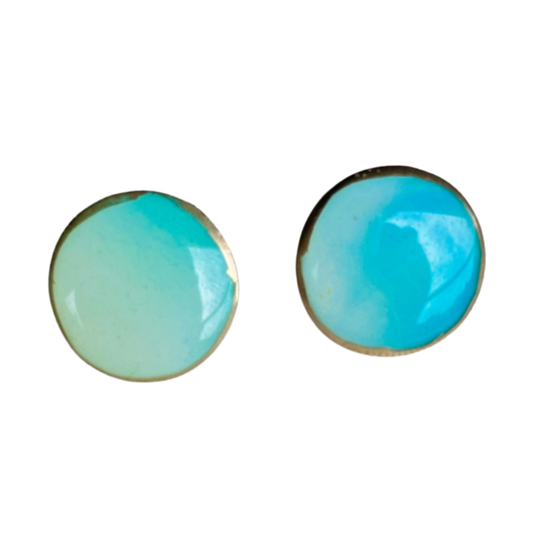 Resin Alcohol Ink Earrings-INKED BUTTONS