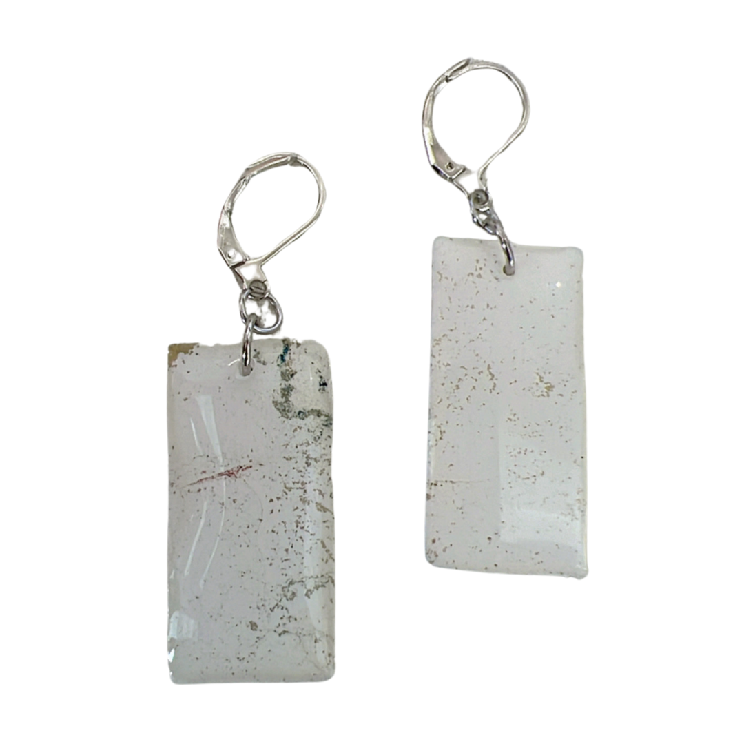 Resin Alcohol Ink Earrings - LONGING