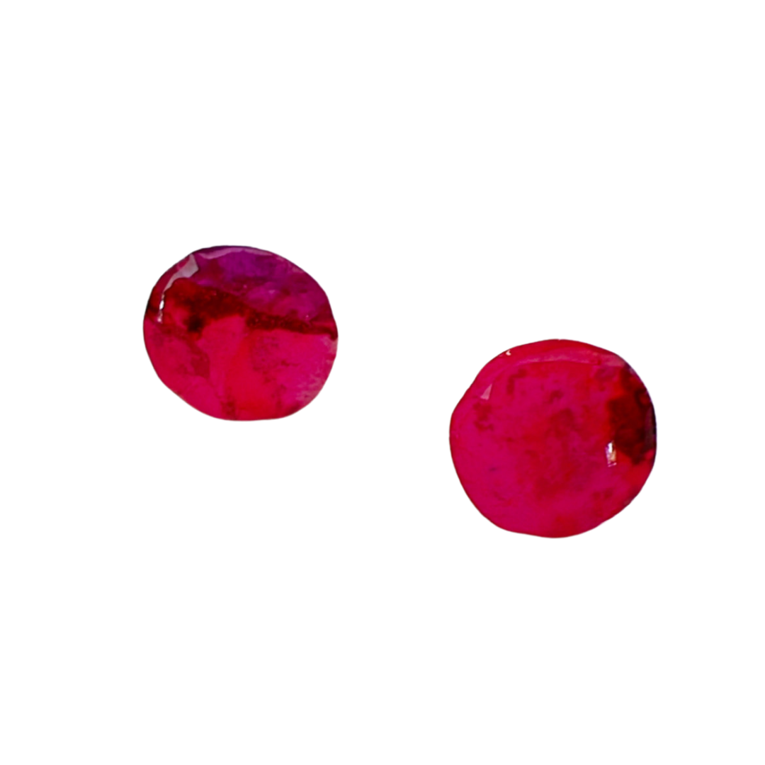 Resin Alcohol Ink Earrings-INKED BUTTONS