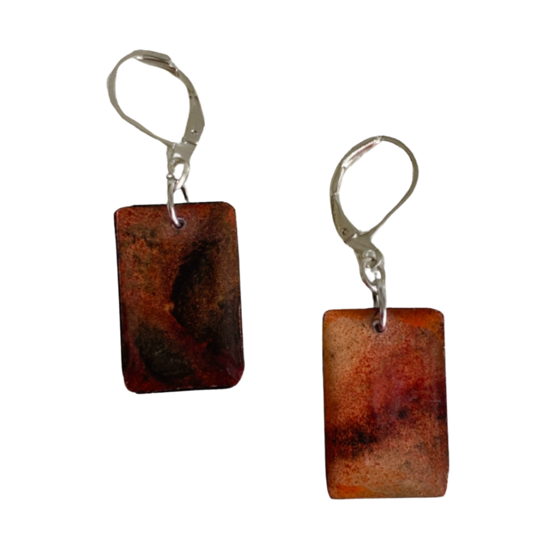 Resin Alcohol Ink Earrings - VIVID