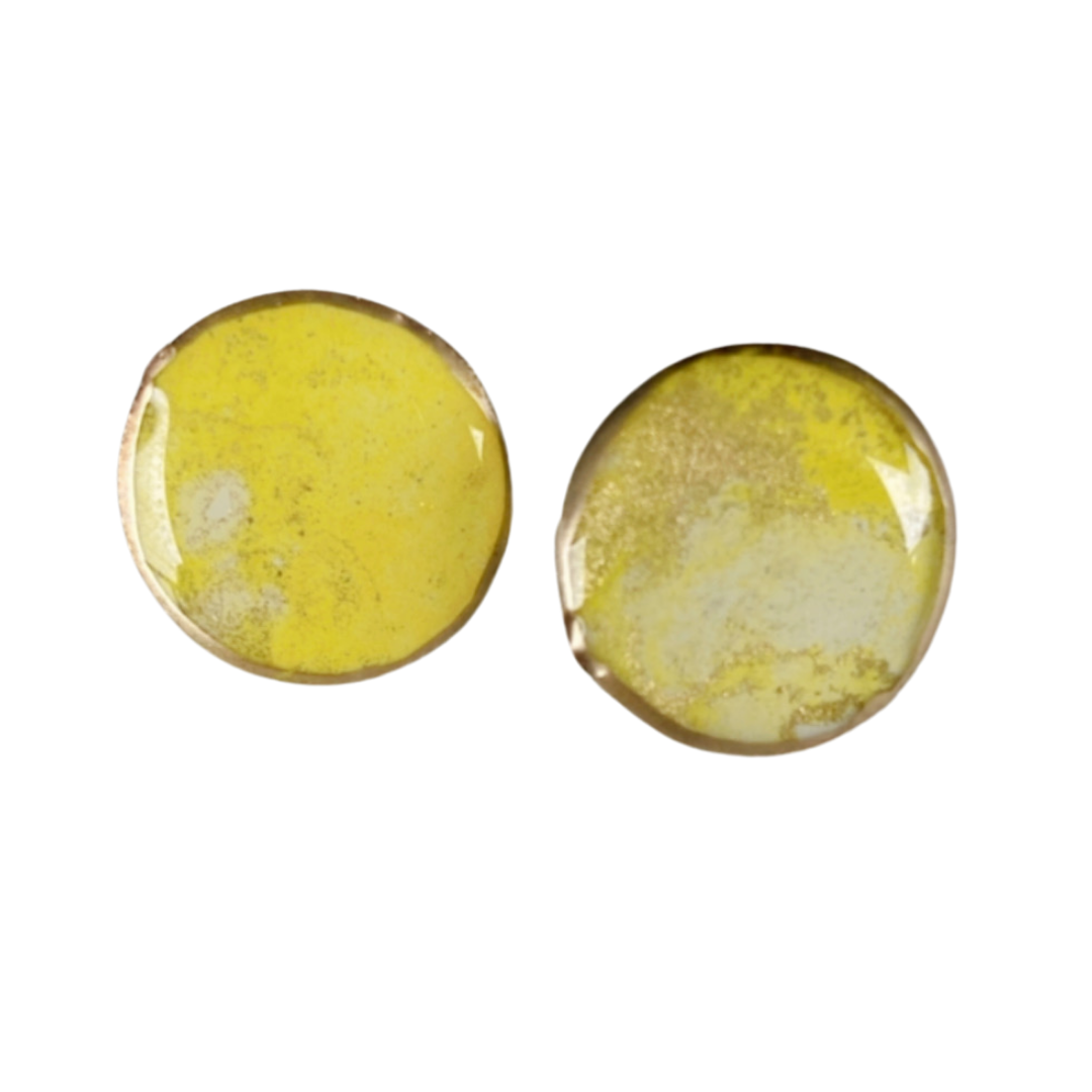Resin Alcohol Ink Earrings-INKED BUTTONS