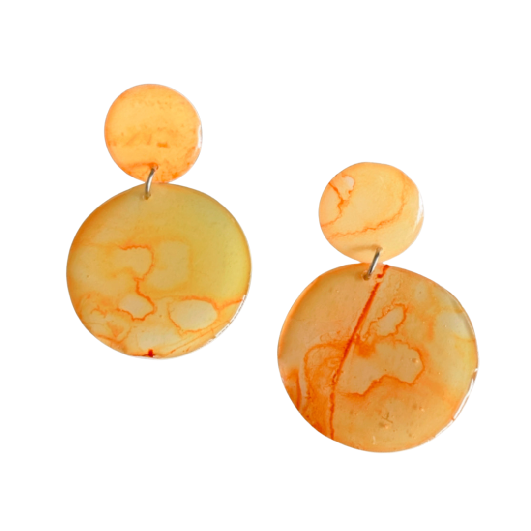 Resin Alcohol Ink Earrings - RADIENCE
