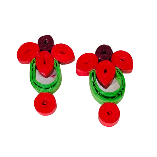 Quilling Jewellery - RED GLOW