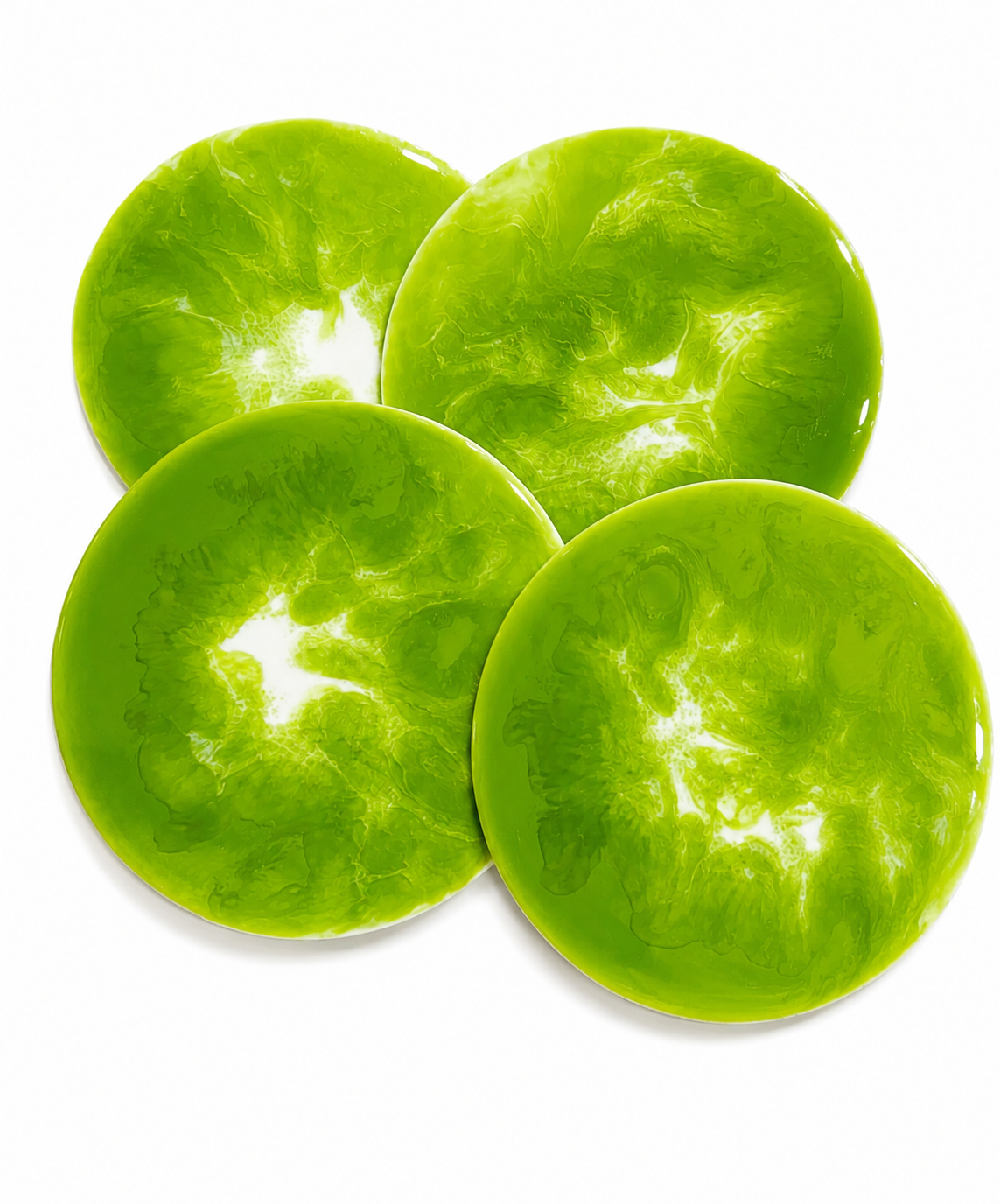 Matcha collection coasters - milky theme(set of 4)