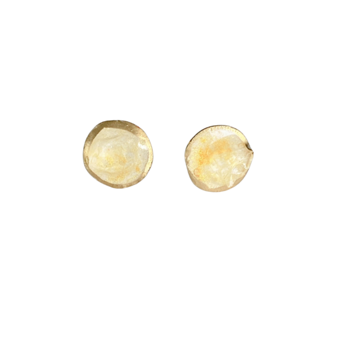 Resin Alcohol Ink Earrings-INKED BUTTONS