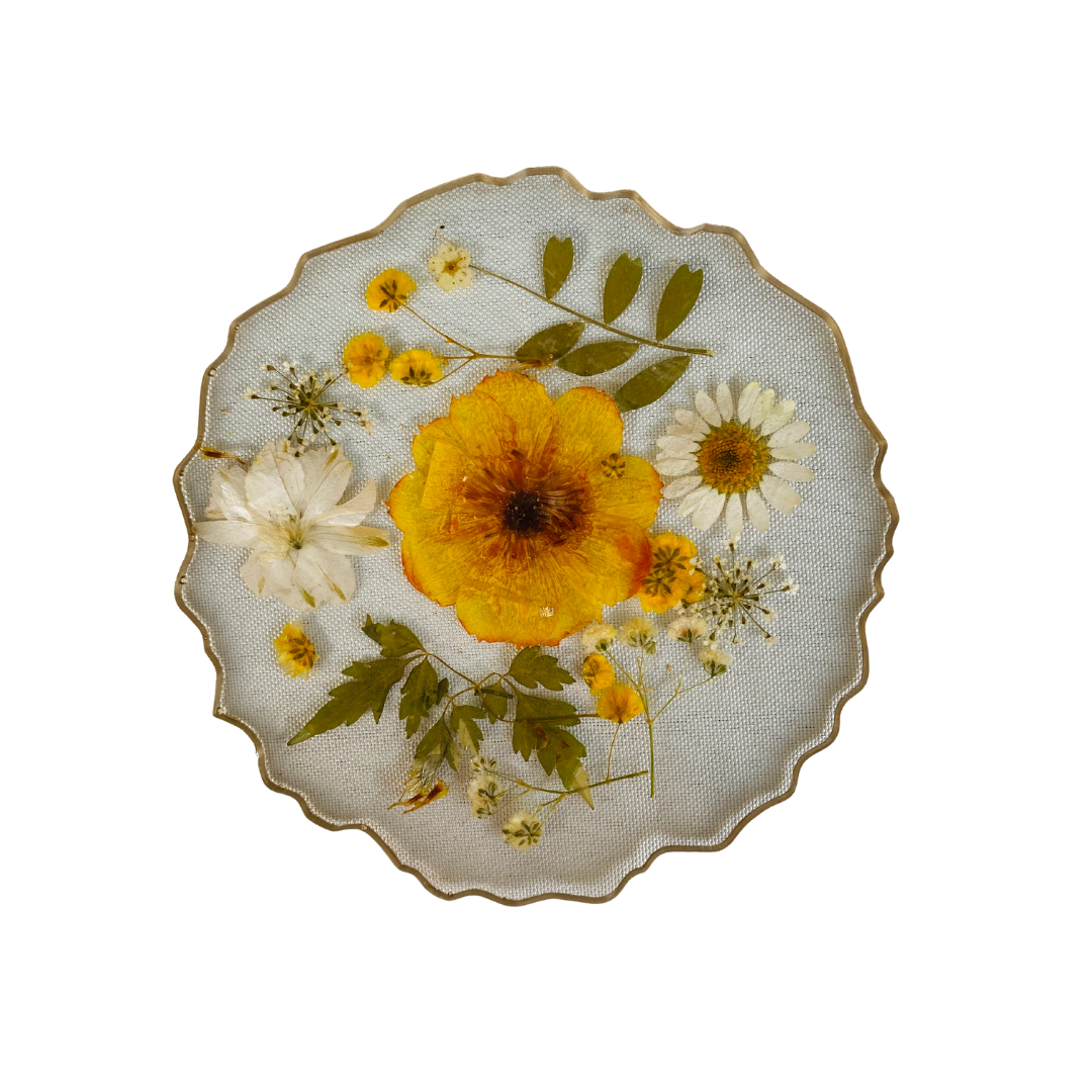 Resin coaster - FLORAL