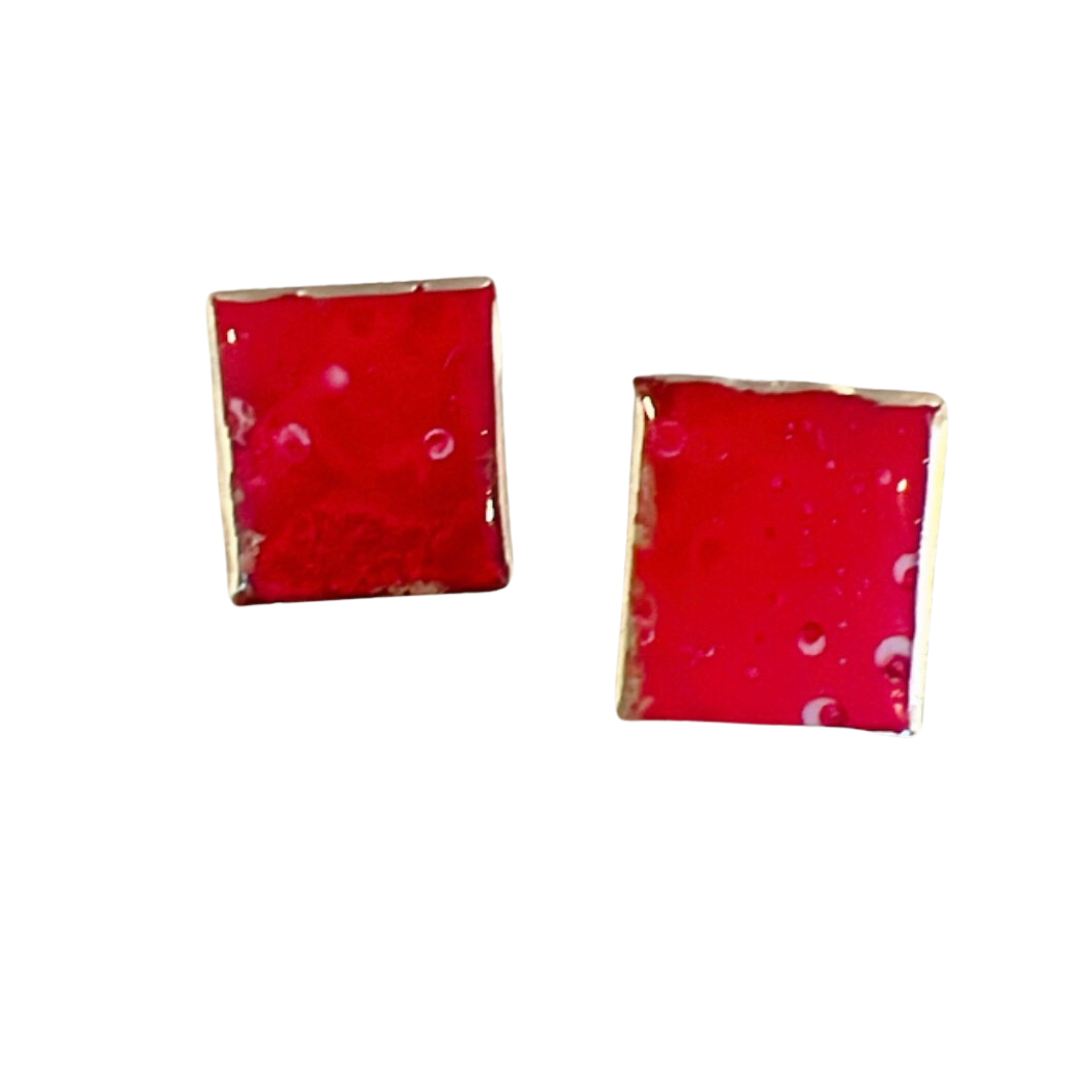 Resin Alcohol Ink Earrings - MARVELLOUS