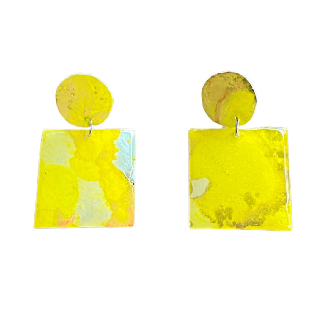 Resin Alcohol Ink Earrings - ELEGANCE