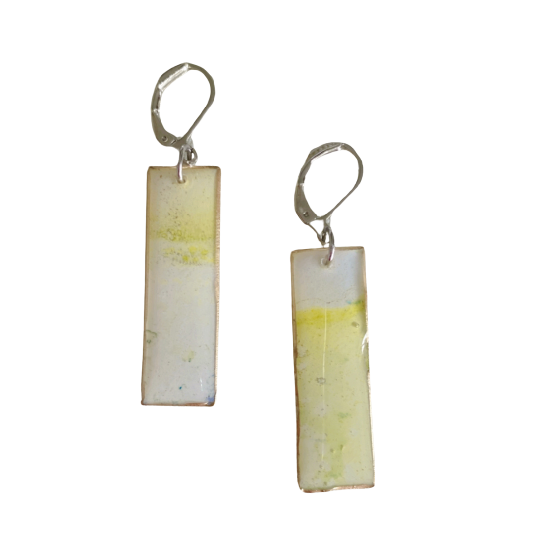 Resin Alcohol Ink Earrings - LONGING