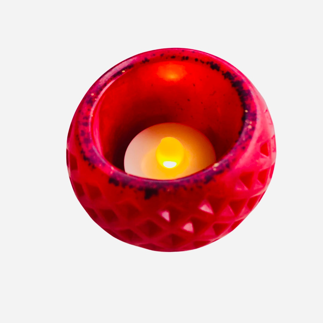 Resin candle holder- DOOM