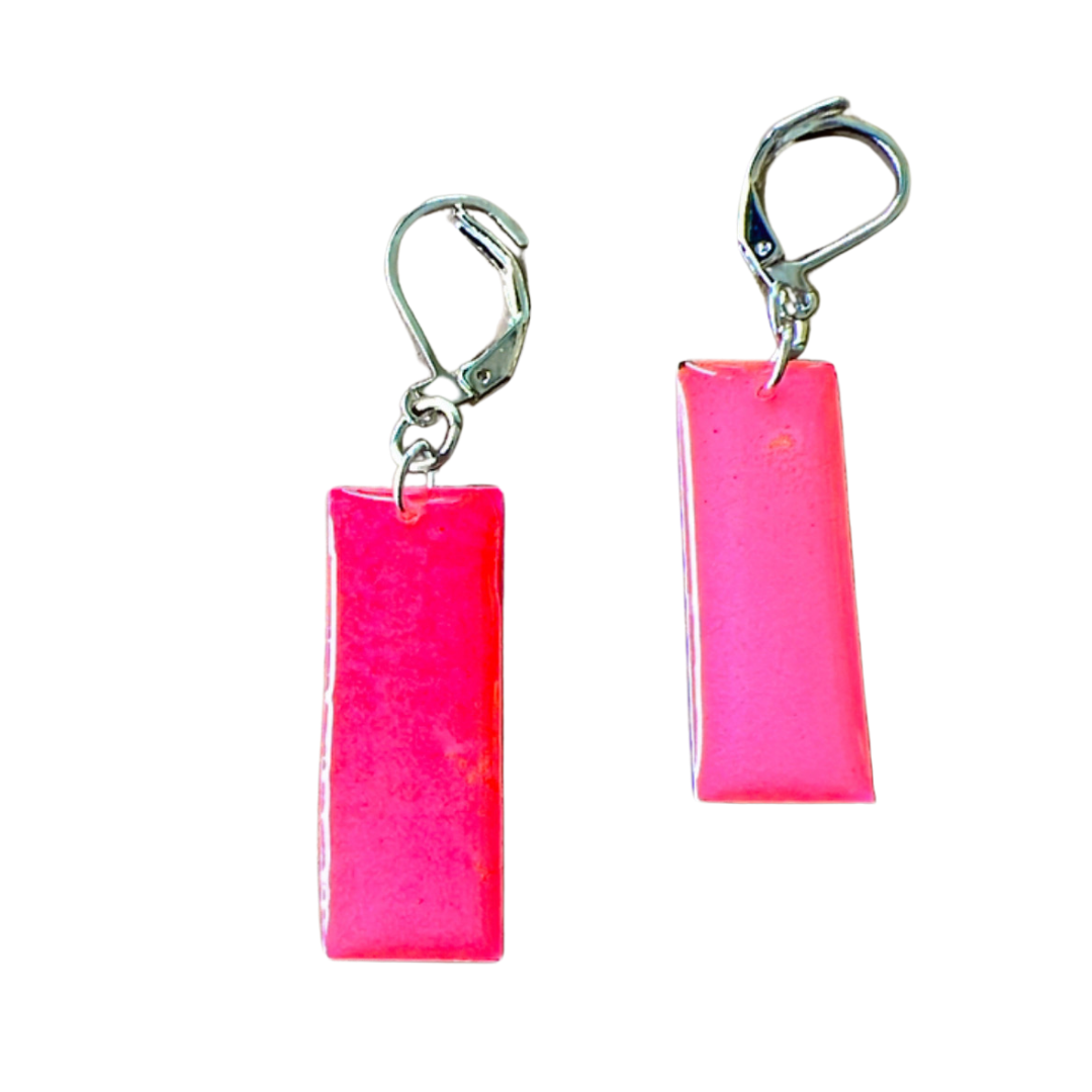 Resin Alcohol Ink Earrings - LONGING