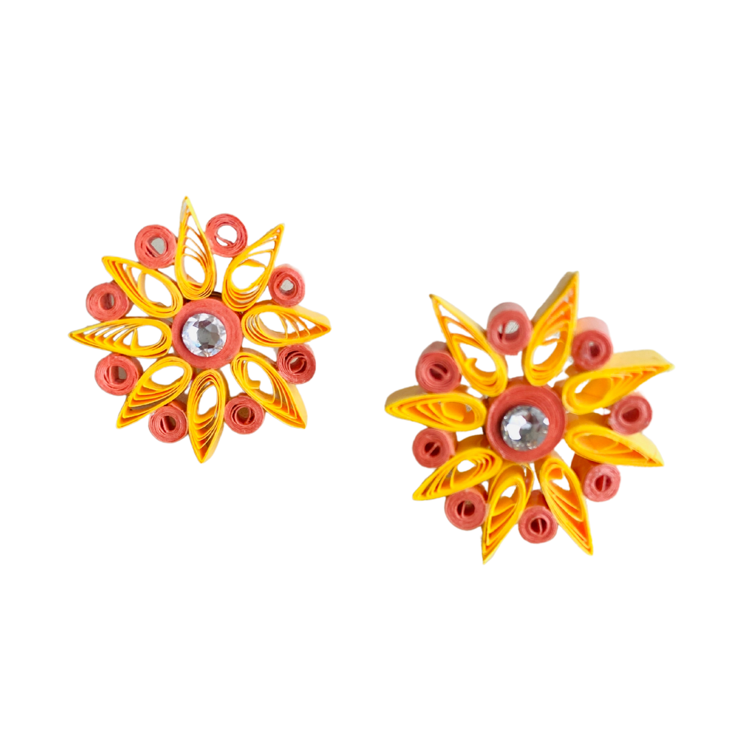 Quilling Jewellery - Sunny Glow