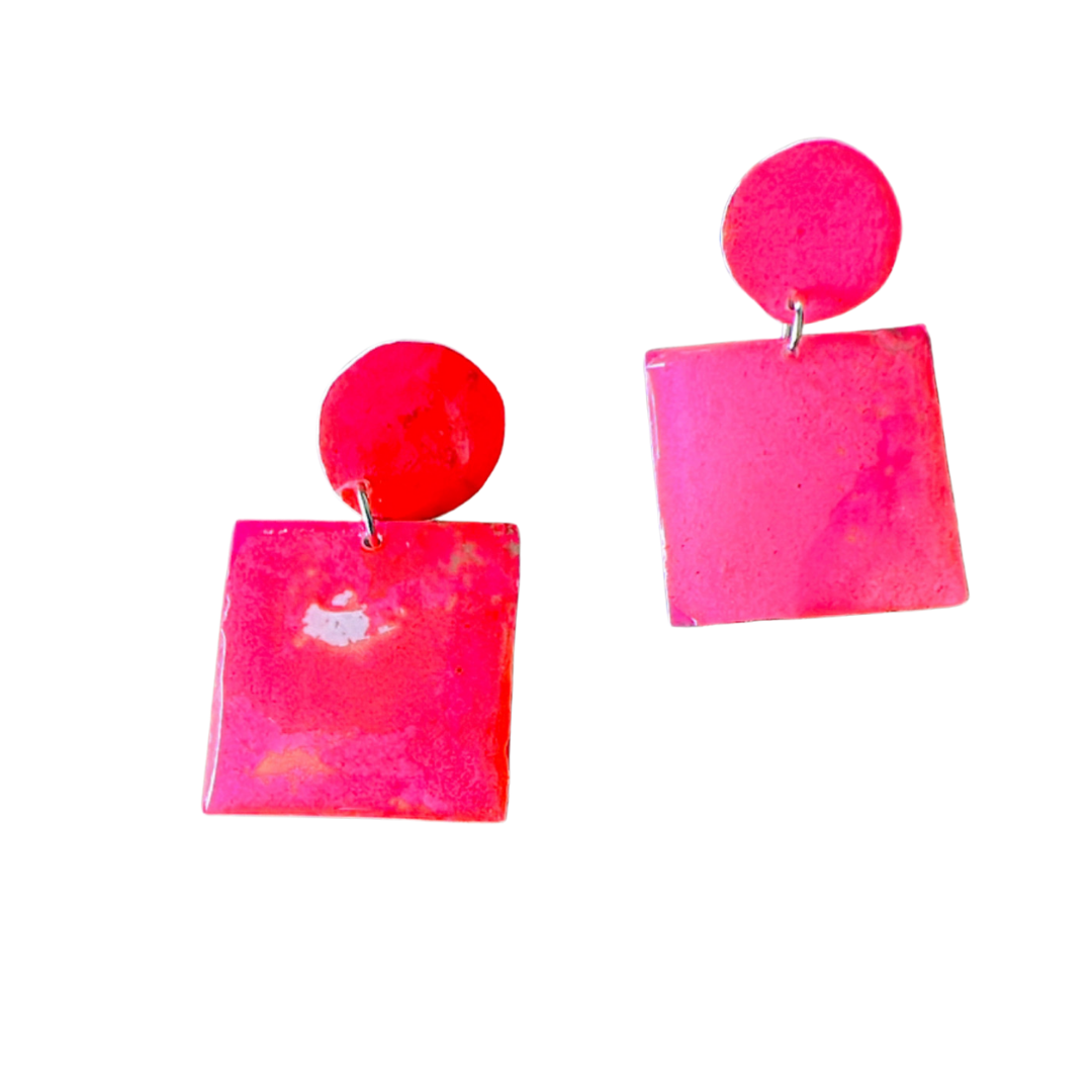 Resin Alcohol Ink Earrings - ELEGANCE