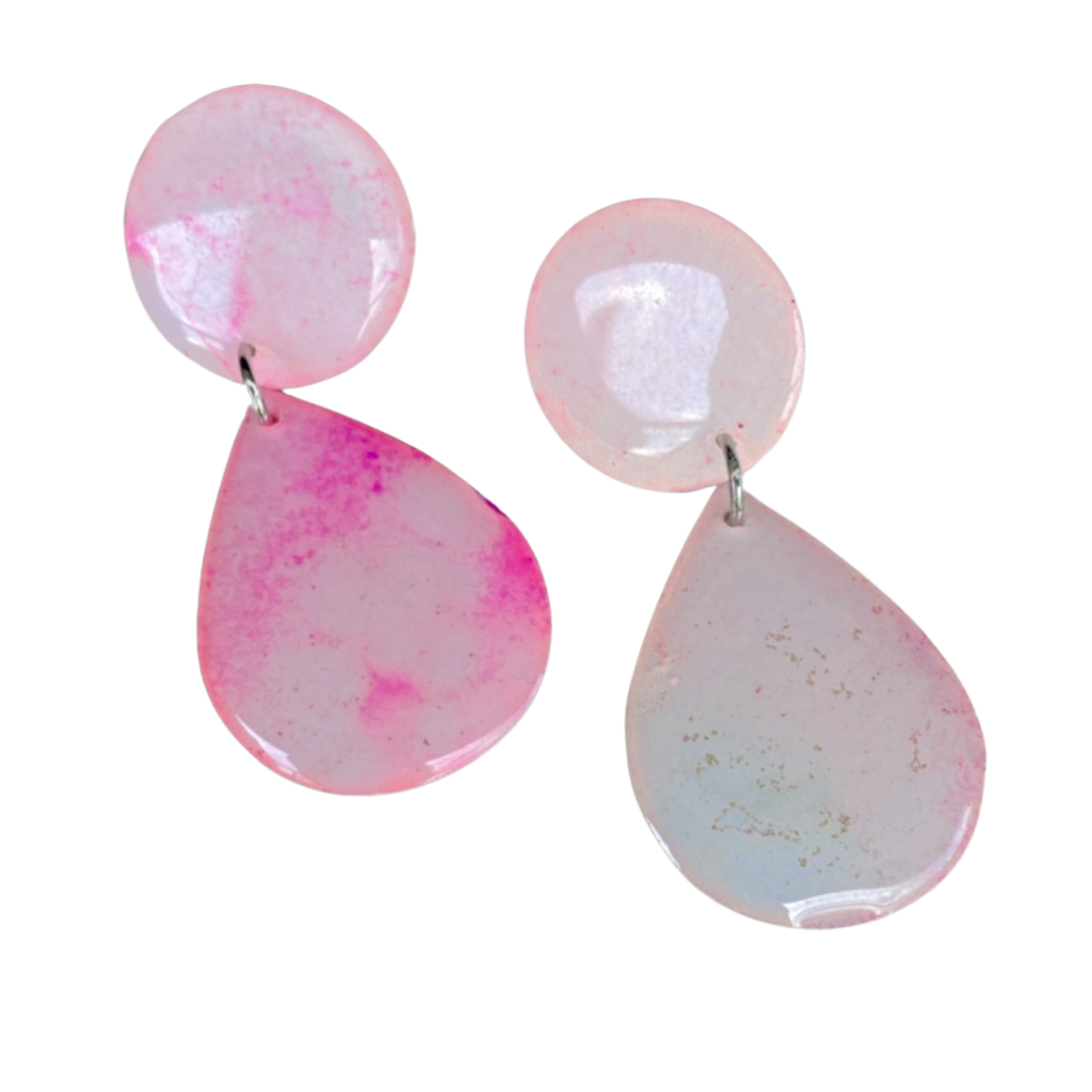 Resin Alcohol Ink Earrings - STUNNER