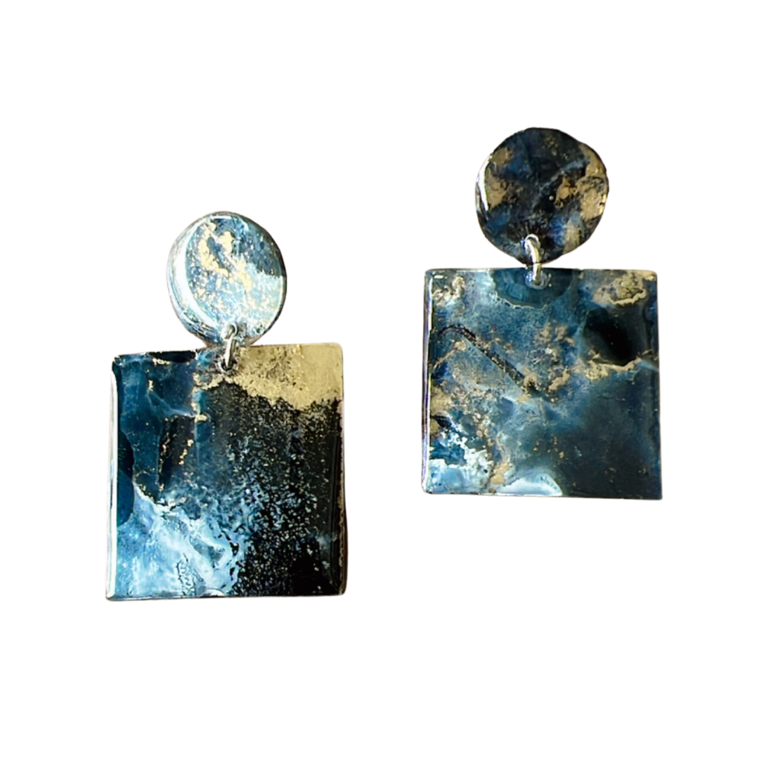 Resin Alcohol Ink Earrings - ELEGANCE