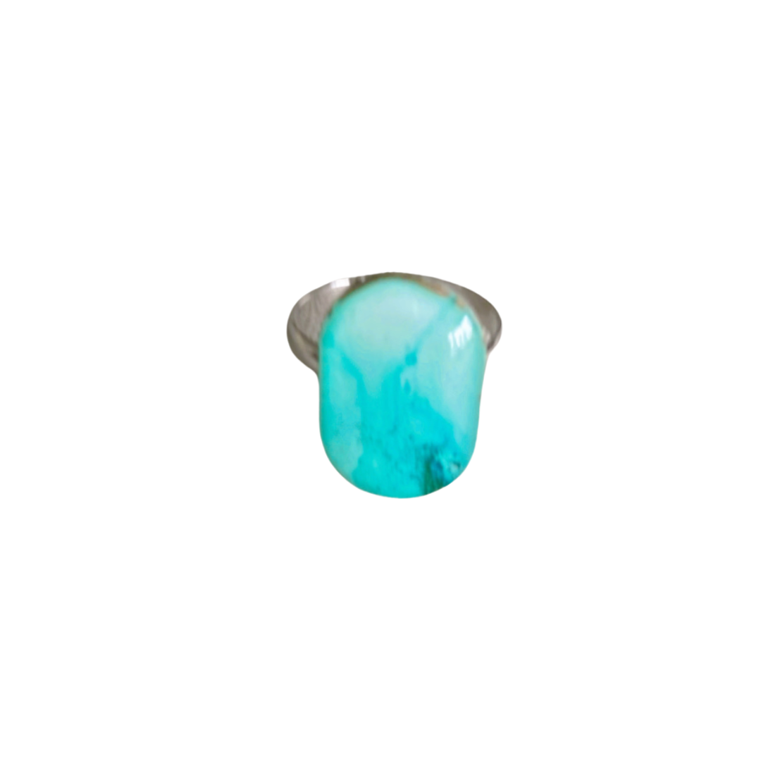 Resin Alcohol Ink finger ring - OVAL BEAUTY