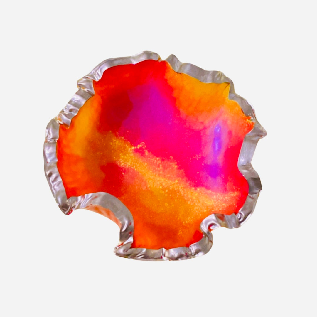 Resin candle holder- HAND FOLDED