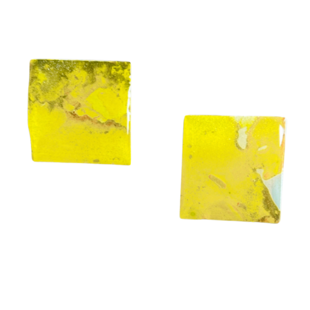 Resin Alcohol Ink Earrings - MARVELLOUS
