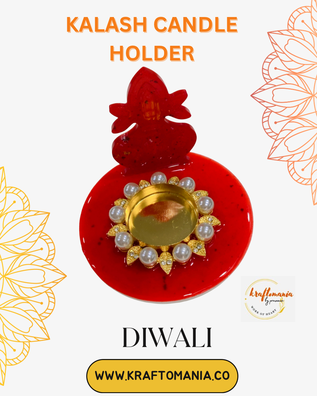 Kalash candle holder