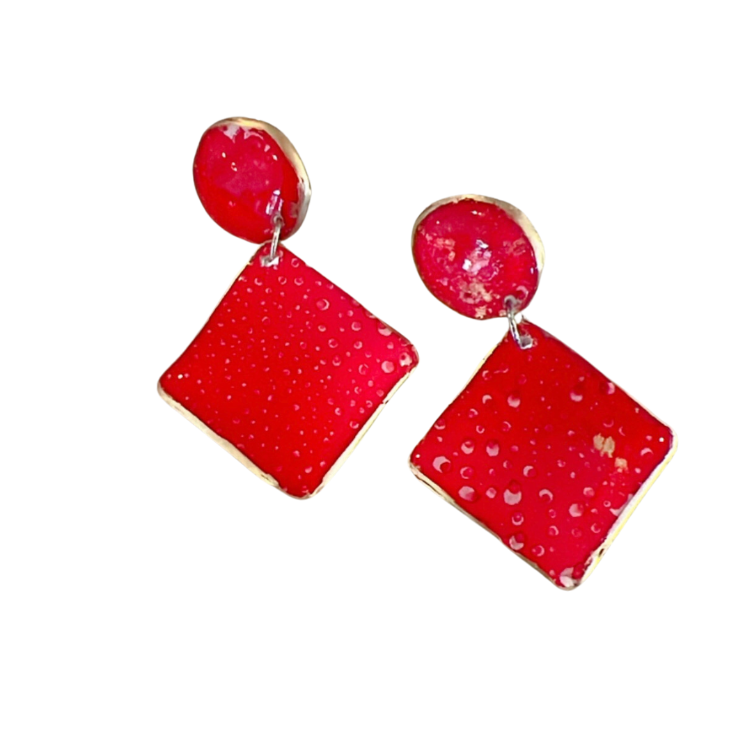Resin Alcohol Ink Earrings  - TYPSY HUES