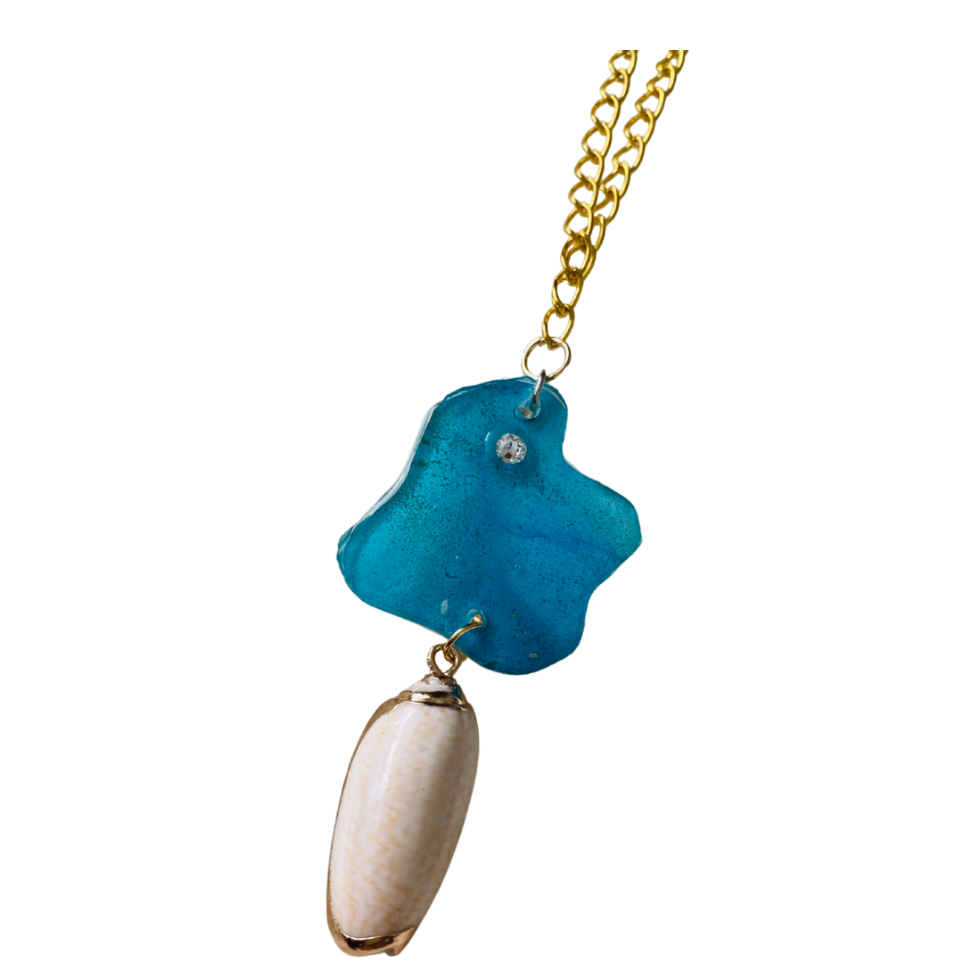 Resin alcohol ink jewellery-ocean whispers