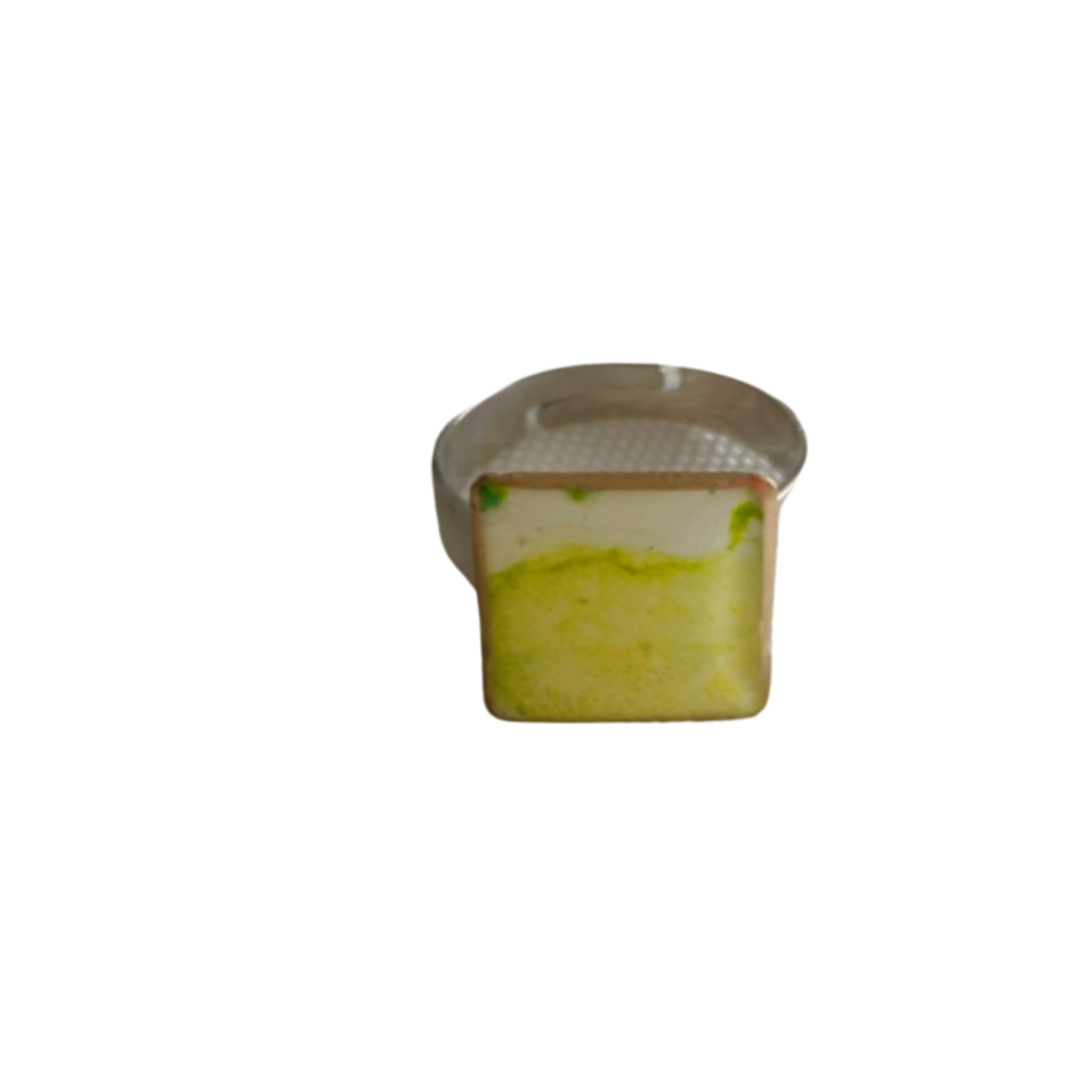 Resin Alcohol Ink finger ring - MOON GLOW
