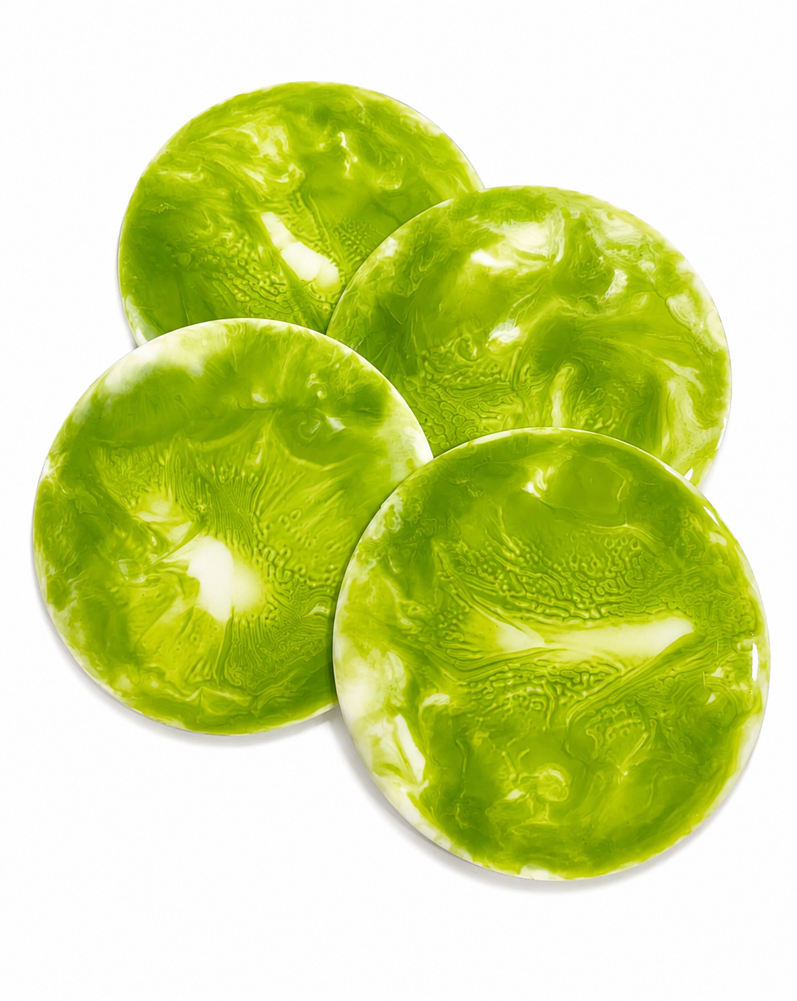 Matcha collection coasters - milky theme(set of 4)
