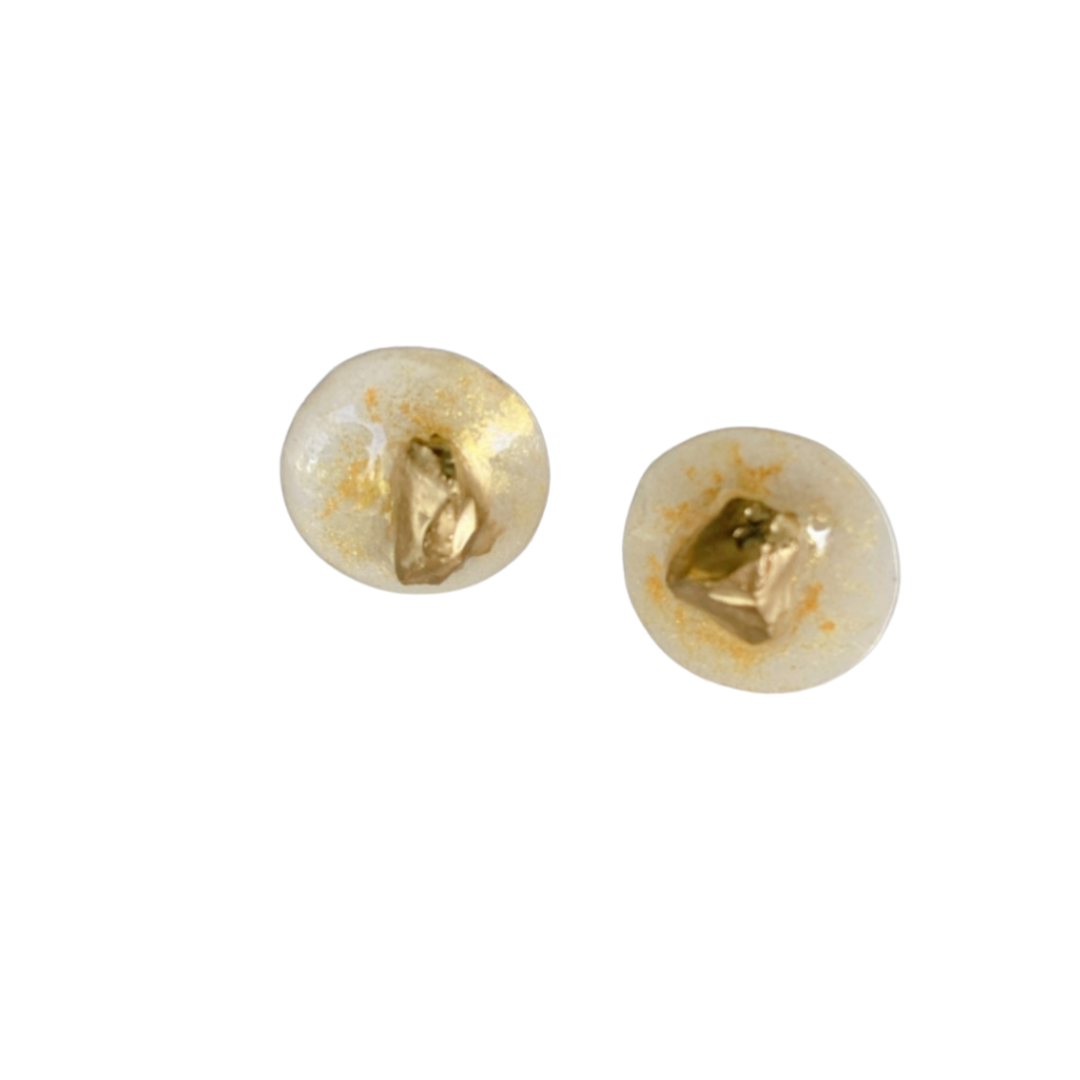 Resin Alcohol Ink Earrings-INKED BUTTONS
