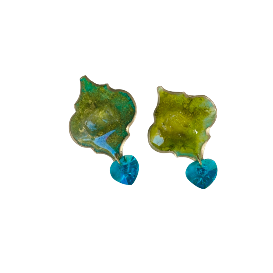 Resin alcohol ink jewellery- galaxy