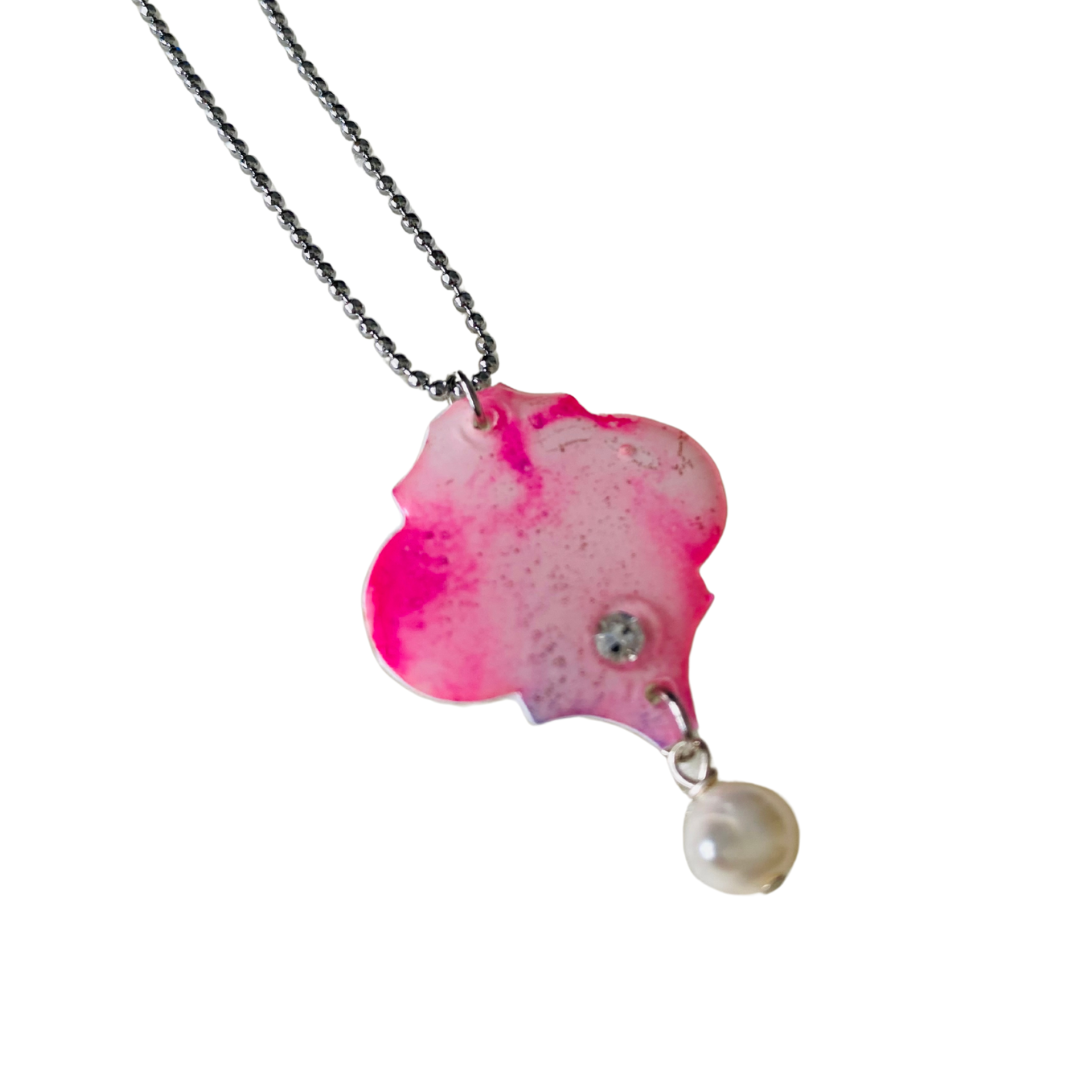 Resin alcohol ink jewellery- inferno