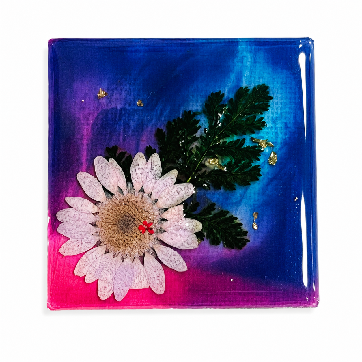 Alcohol ink canvas fridge magnets