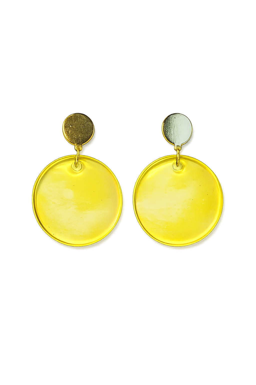Resin Alcohol Ink Earrings  - RADIENCE( gold plated)