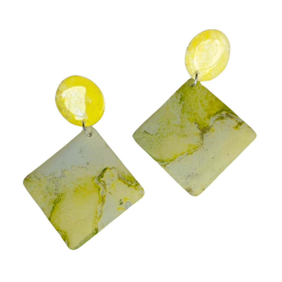 Resin Alcohol Ink Earrings  - TYPSY HUES
