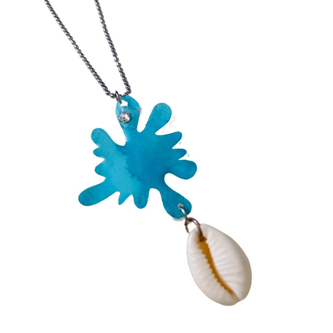 Resin alcohol ink jewellery- splash