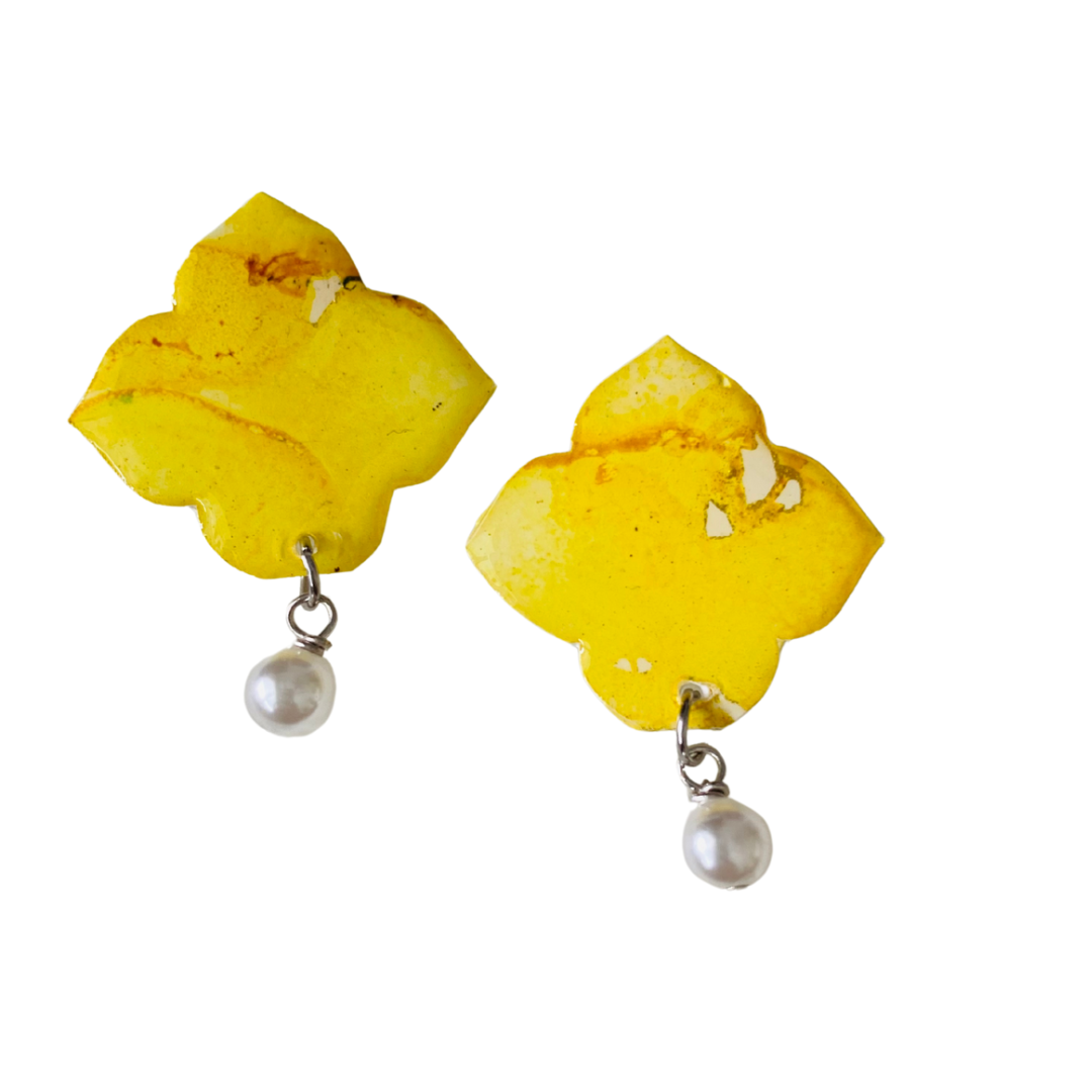 Resin alcohol ink jewellery- Inferno