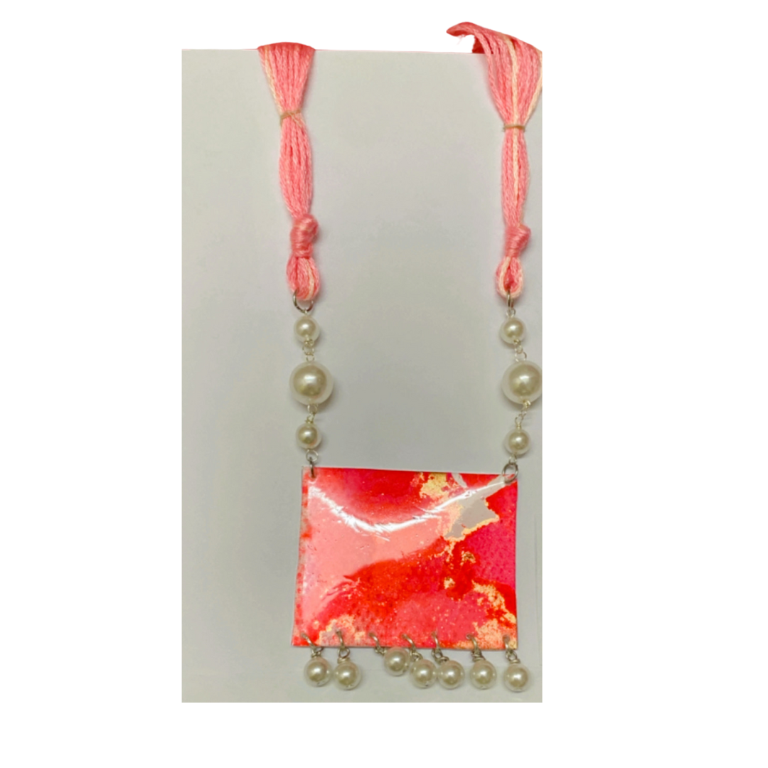 Resin Alcohol Ink necklaces  - REINA