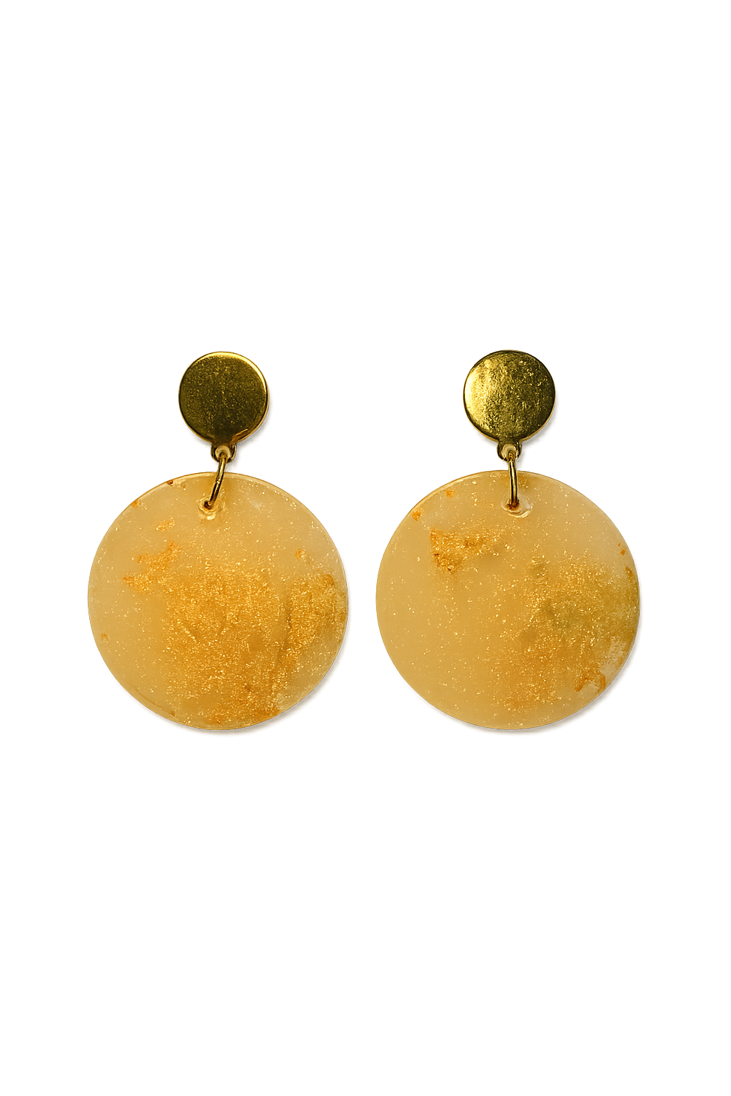 Resin Alcohol Ink Earrings  - RADIENCE( gold plated)