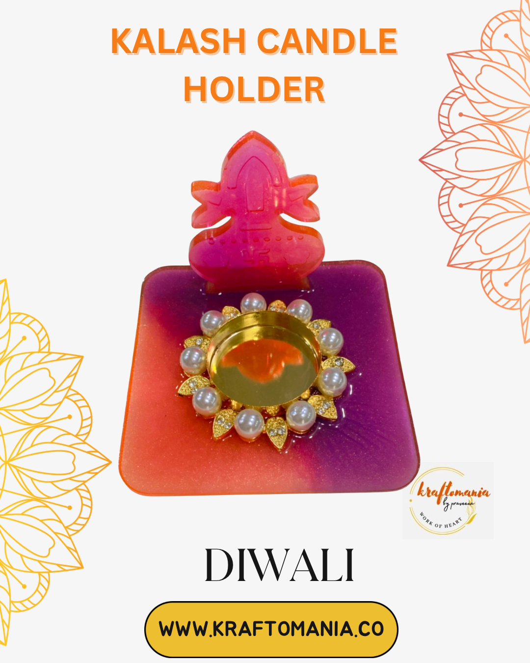 Kalash candle holder